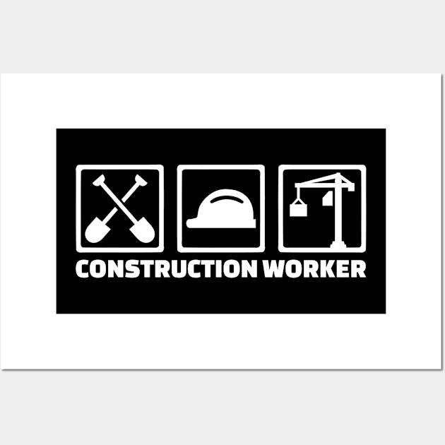 Construction worker Wall Art by Designzz